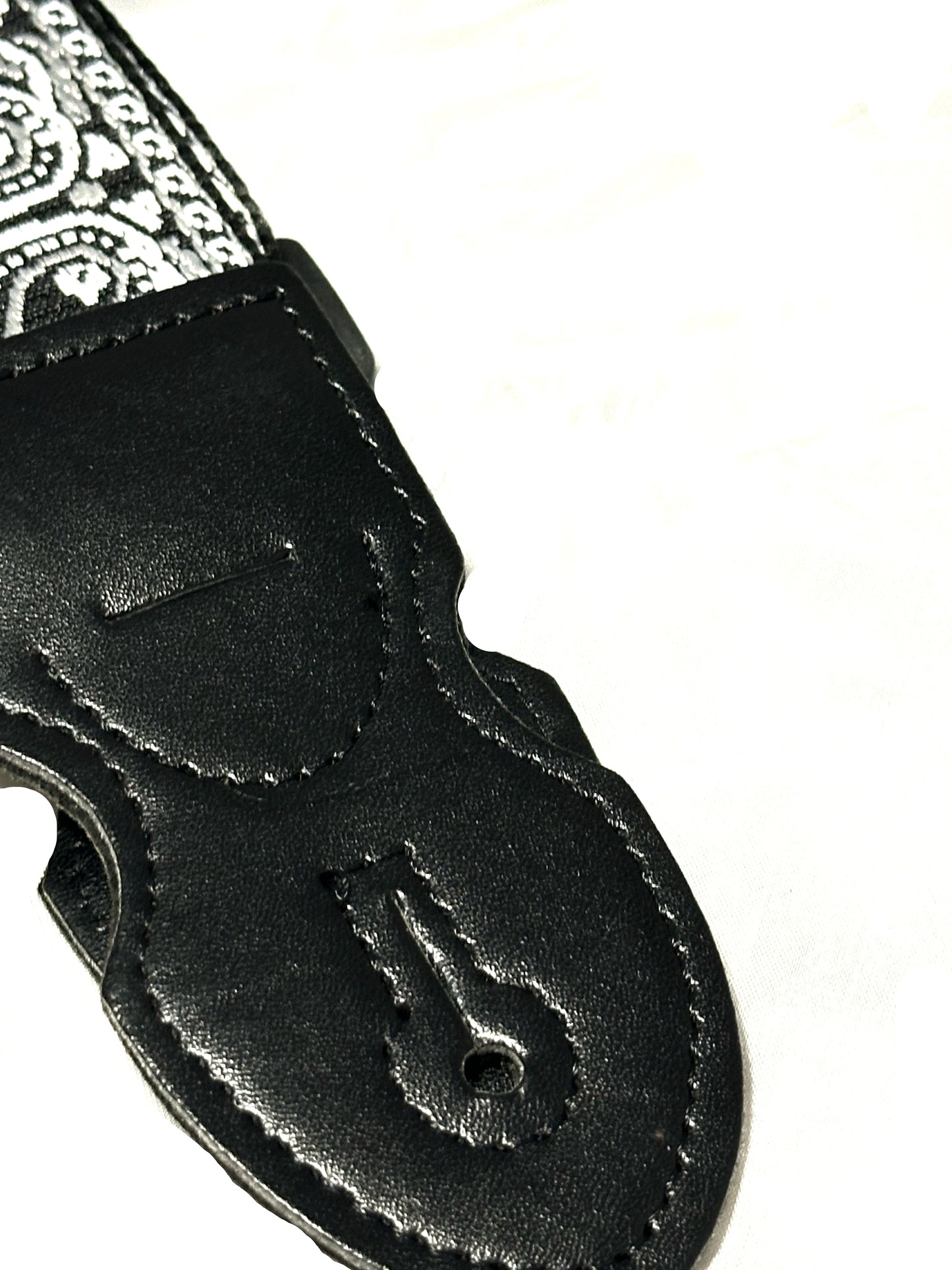 Strap: Black & White Paisley