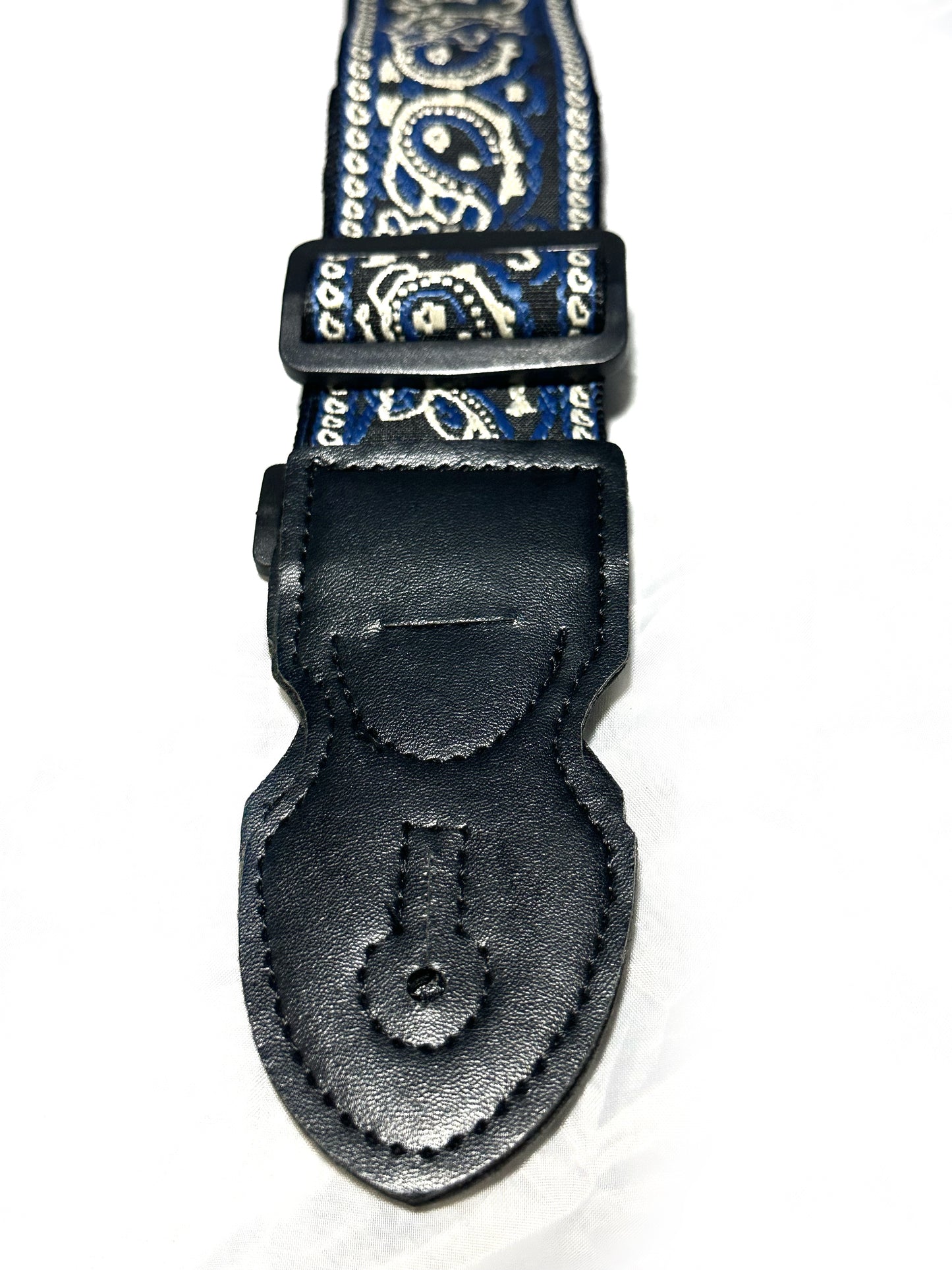 Strap: Royal Blue & Silver Paisley Woven