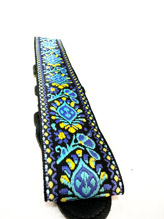 Strap: Blue & Yellow Jacquard