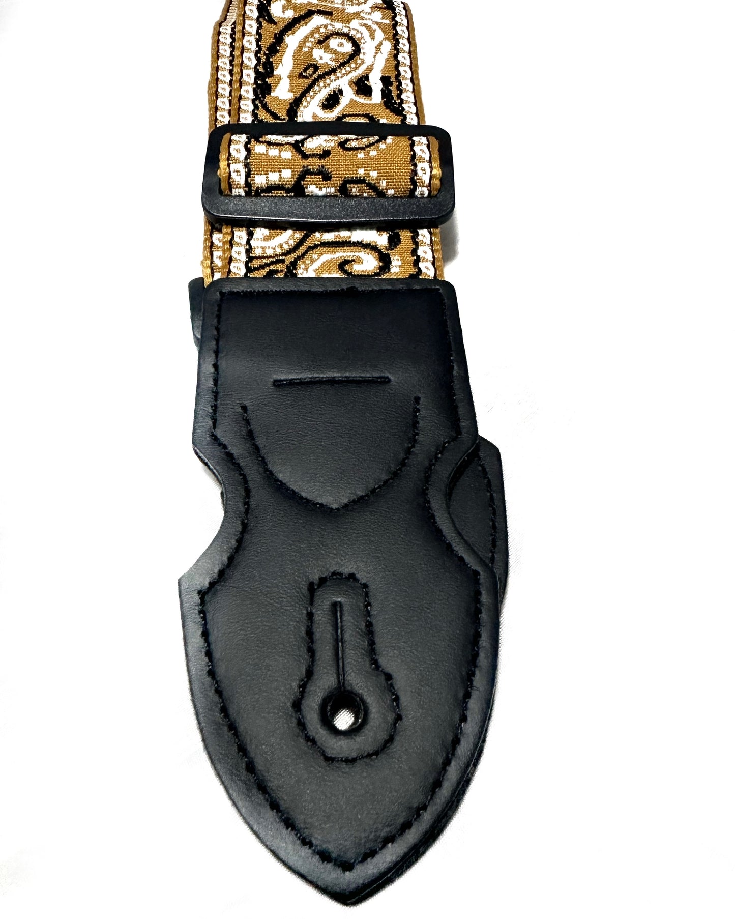 Strap: Earthy Ochre & Cream Paisley Woven