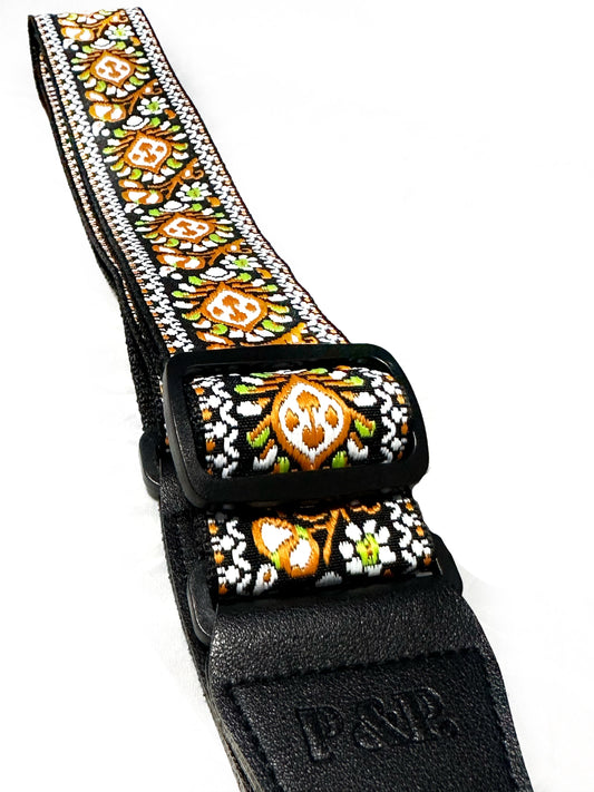 Strap: Sunset Orange & Sage Jacquard
