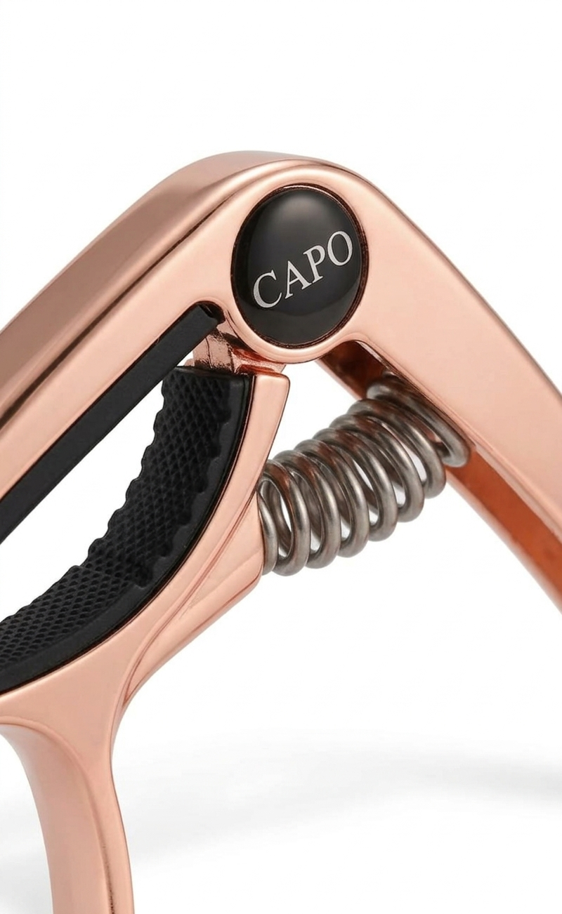 Premium Rose Gold Guitar Capo for Acoustic & Electric Guitars