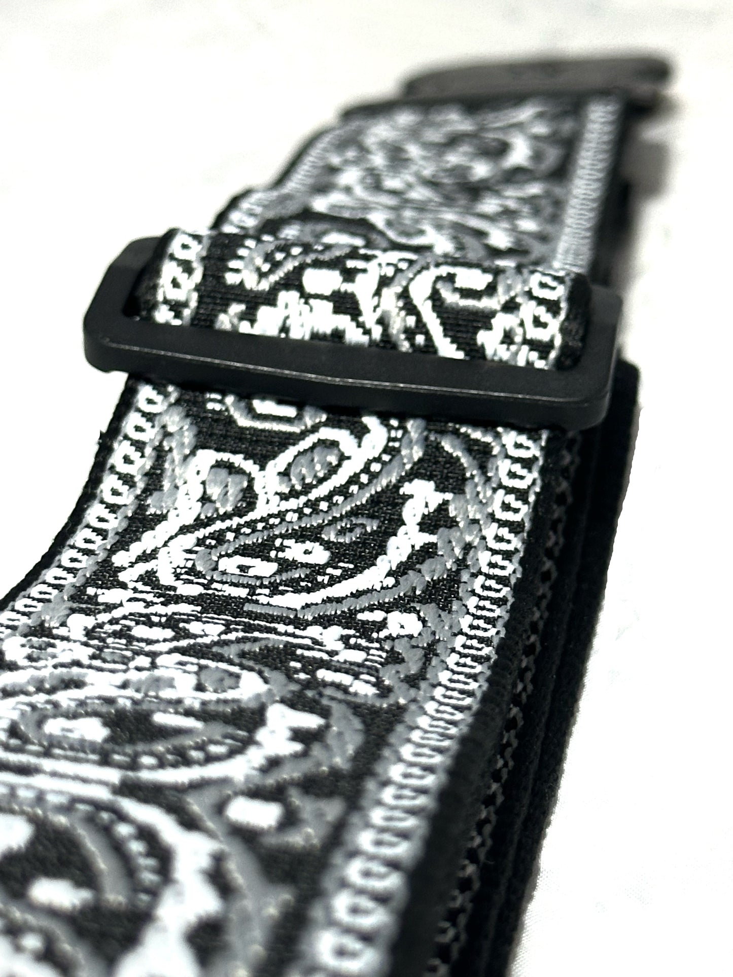 Strap: Black & White Paisley