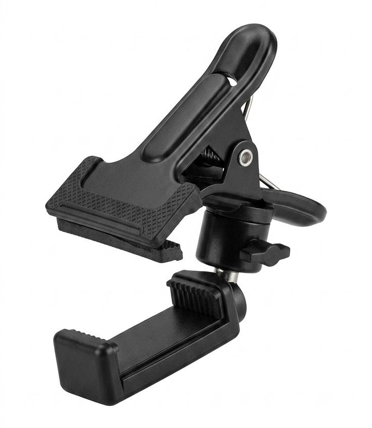 Smartphone Holder Clamp for Guitar Headstock  360° Rotatable Mount