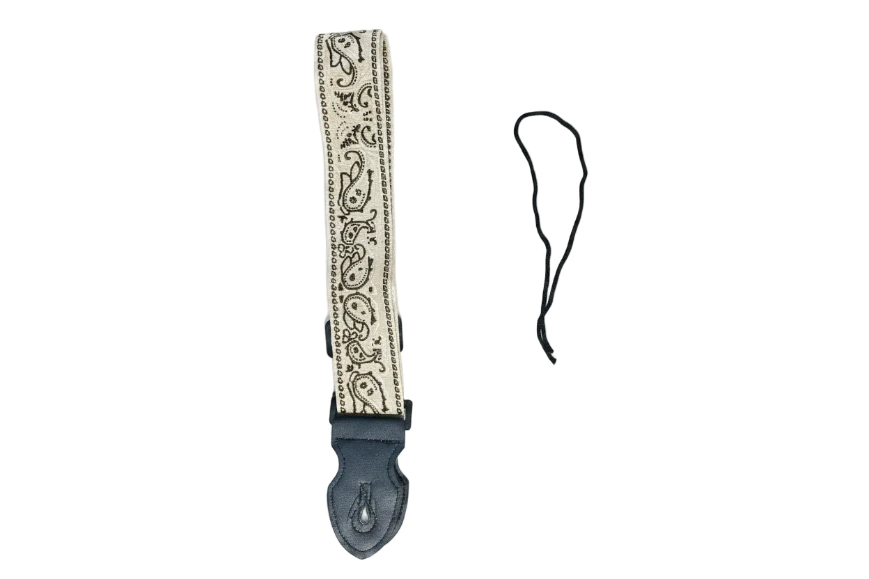 Strap: Beige & Rose Cream Paisley Woven