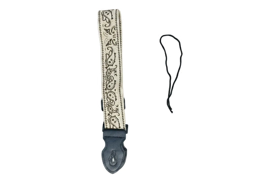 Strap: Beige & Rose Cream Paisley Woven
