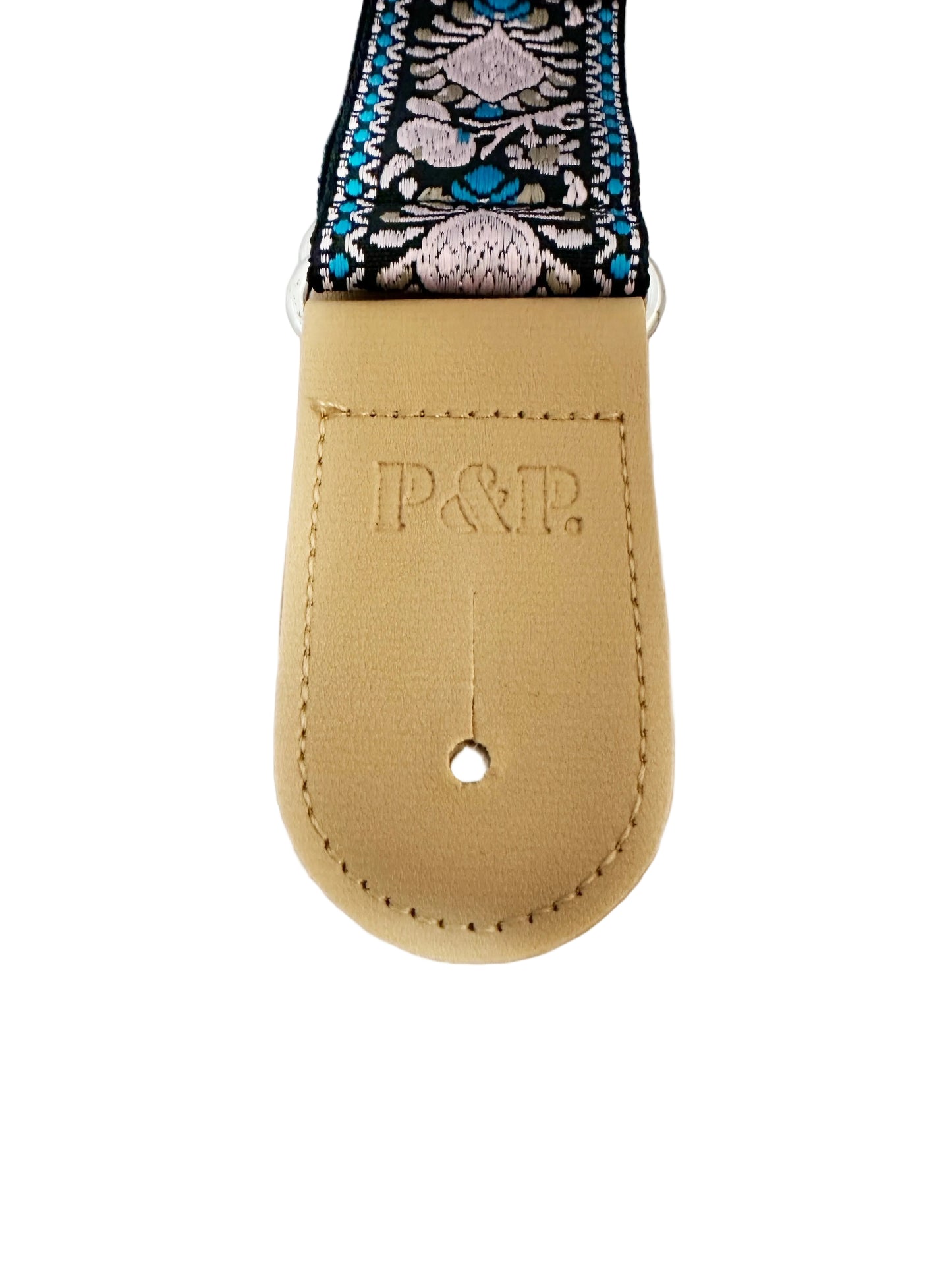 Strap: Vintage Blue & Rose Jacquard