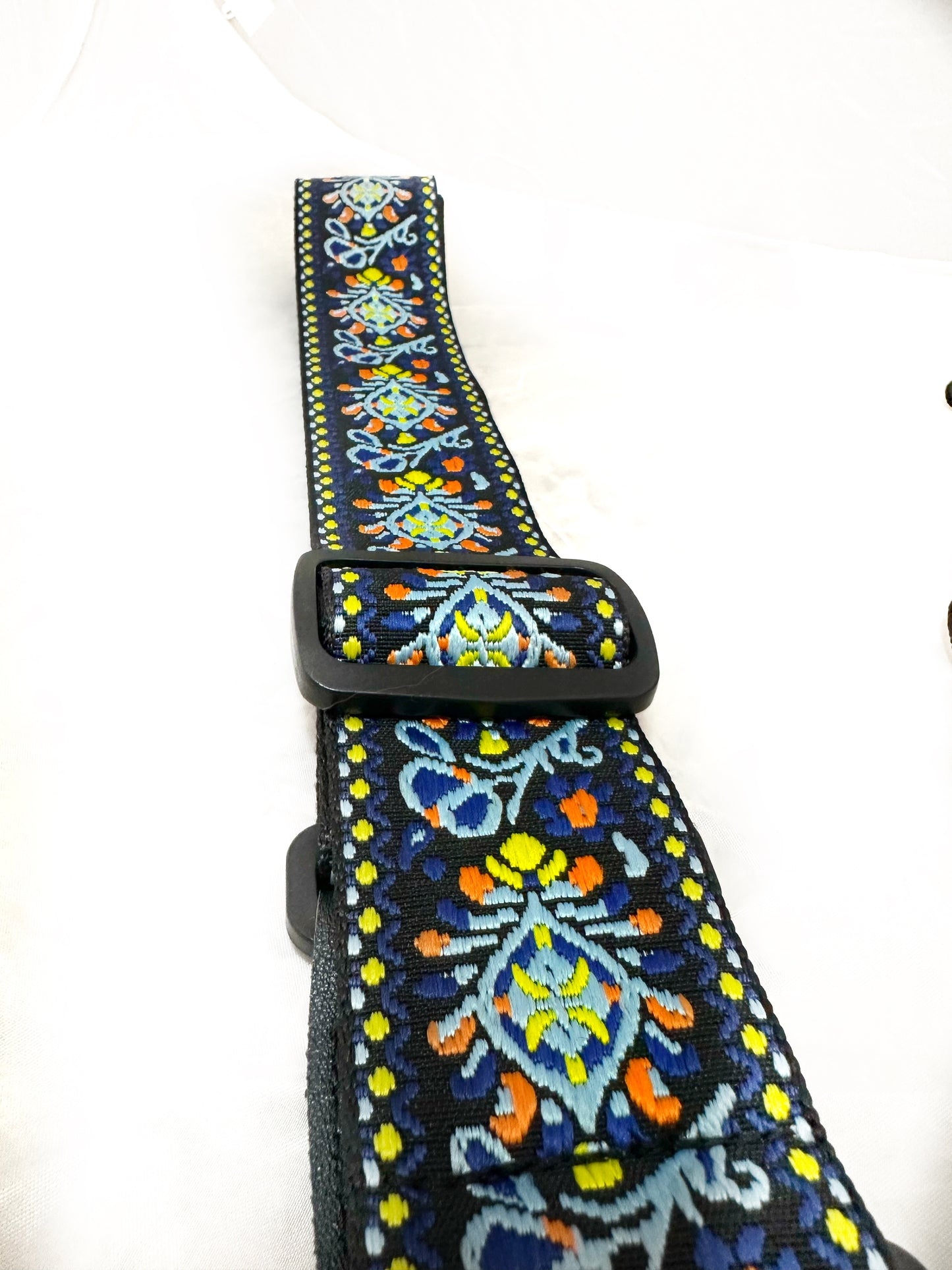 Strap: Navy & Amber Jacquard
