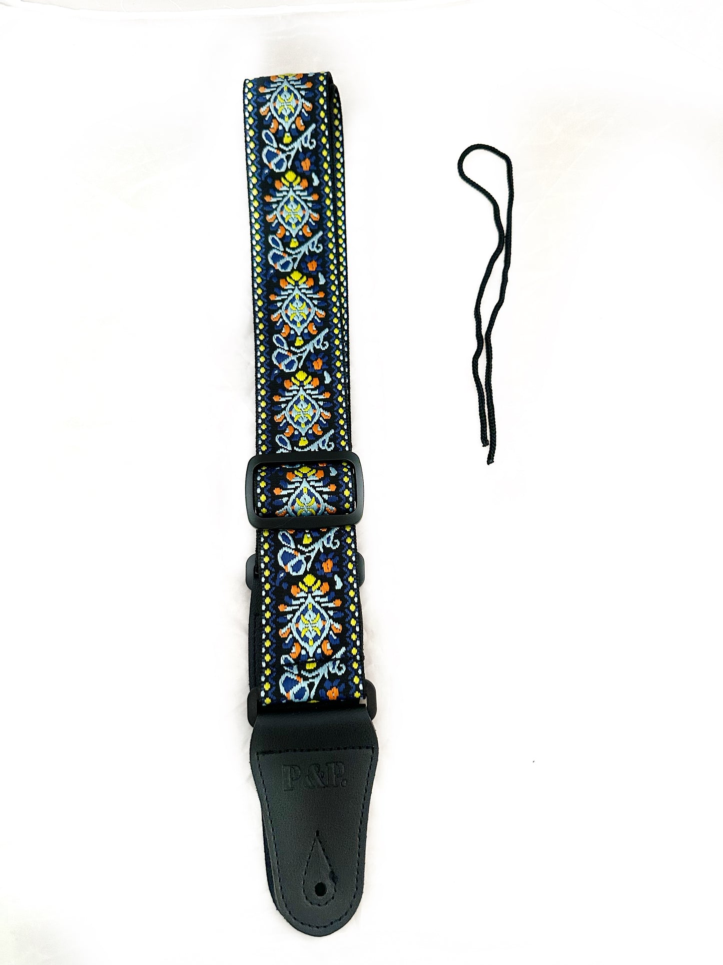 Strap: Navy & Amber Jacquard