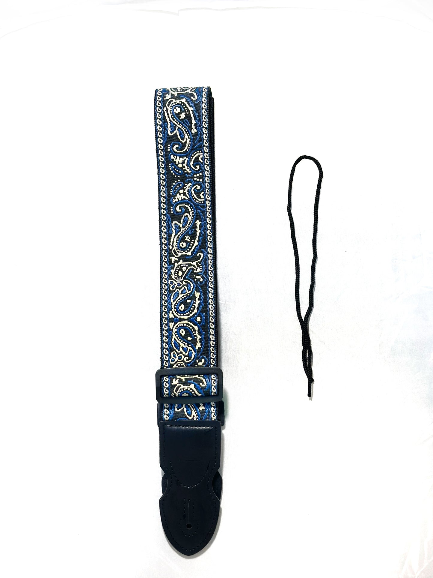 Strap: Royal Blue & Silver Paisley Woven