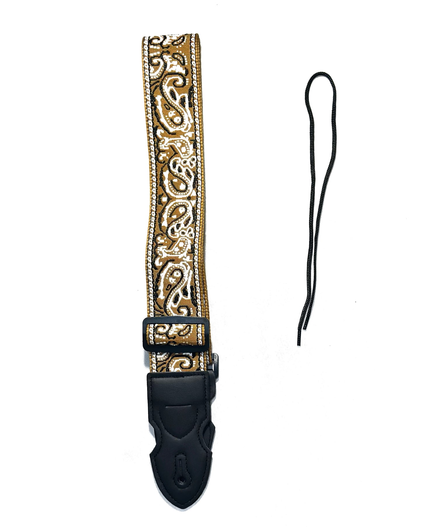 Strap: Earthy Ochre & Cream Paisley Woven