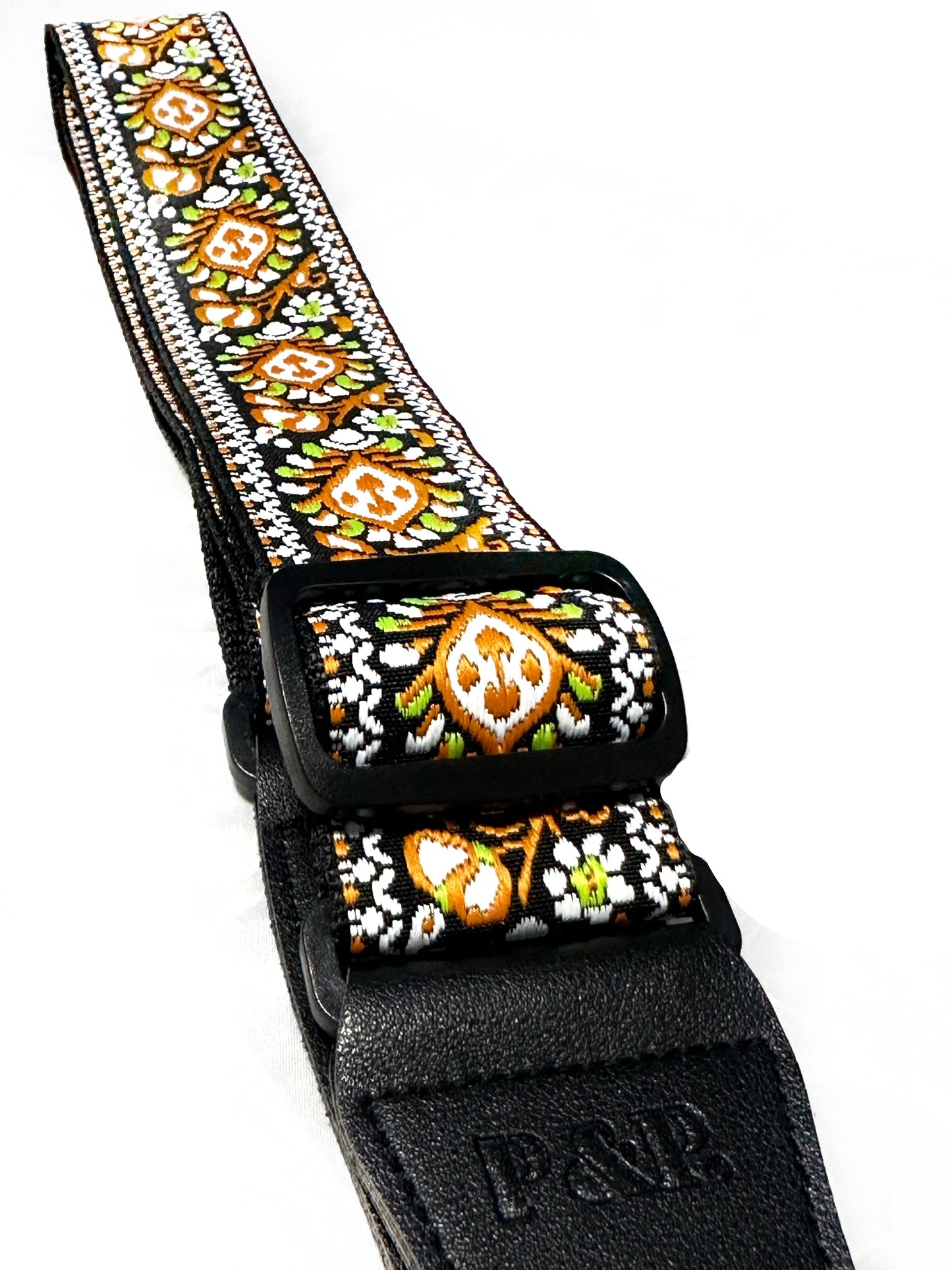 Strap: Sunset Orange & Sage Jacquard