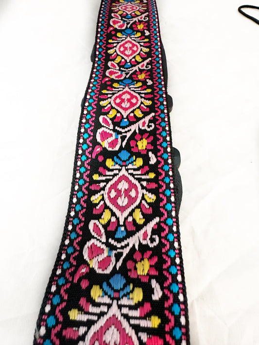Strap: Magenta Floral Jacquard
