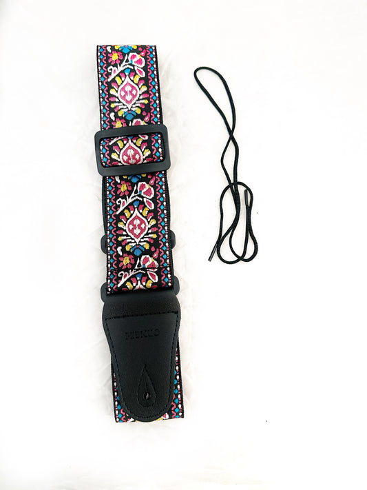 Strap: Magenta Floral Jacquard