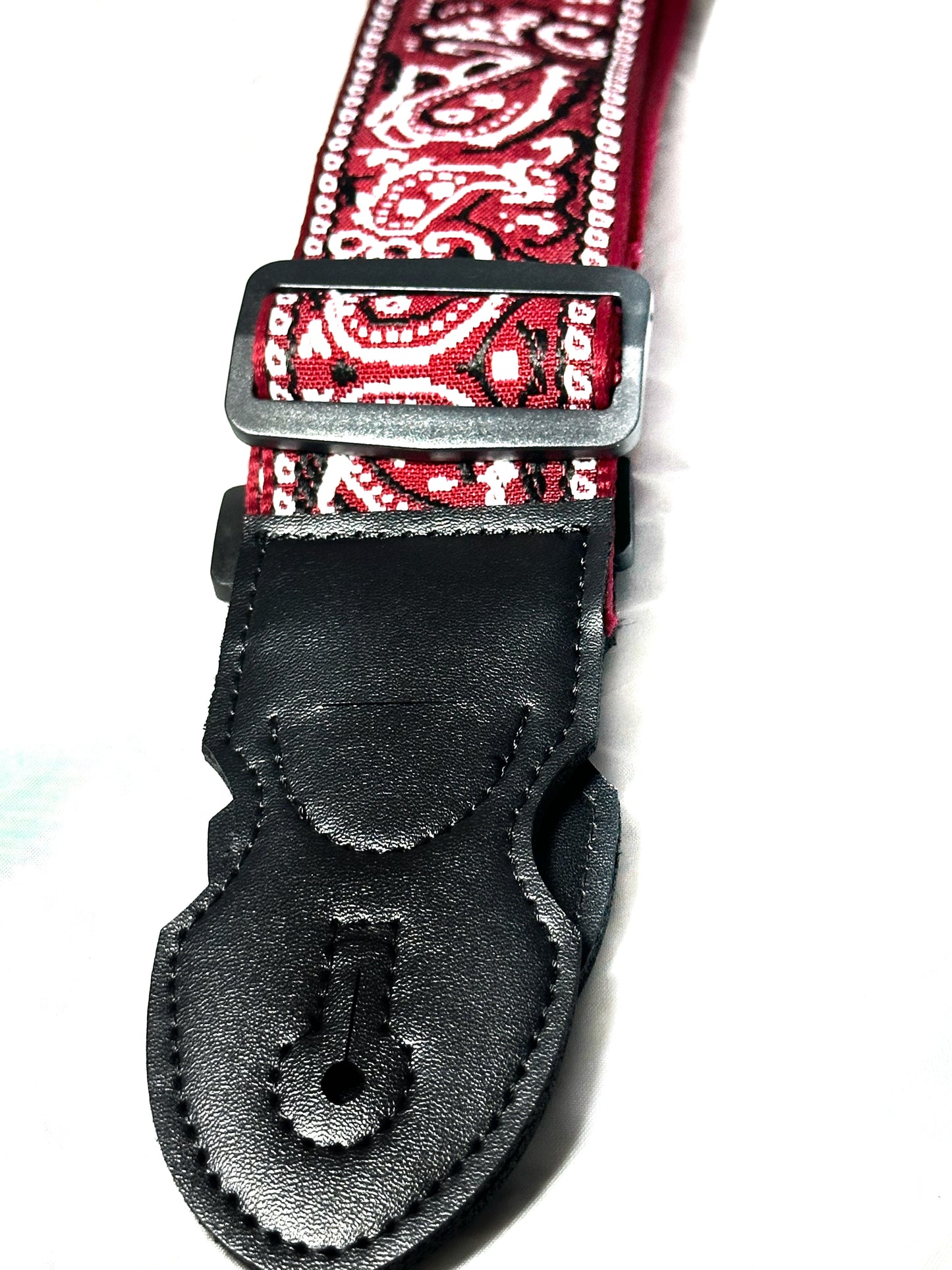 Strap: Crimson Red Paisley Woven