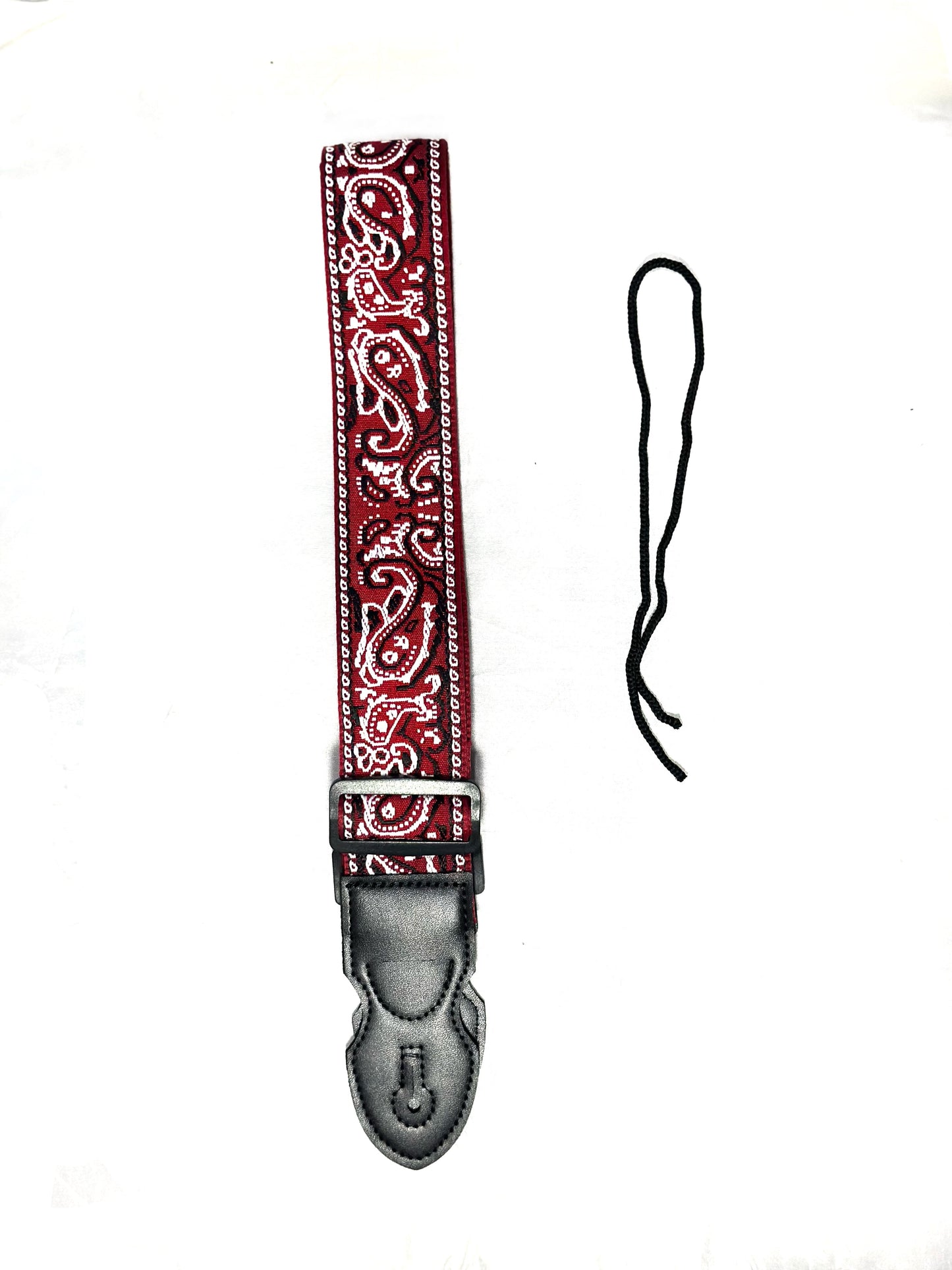 Strap: Crimson Red Paisley Woven